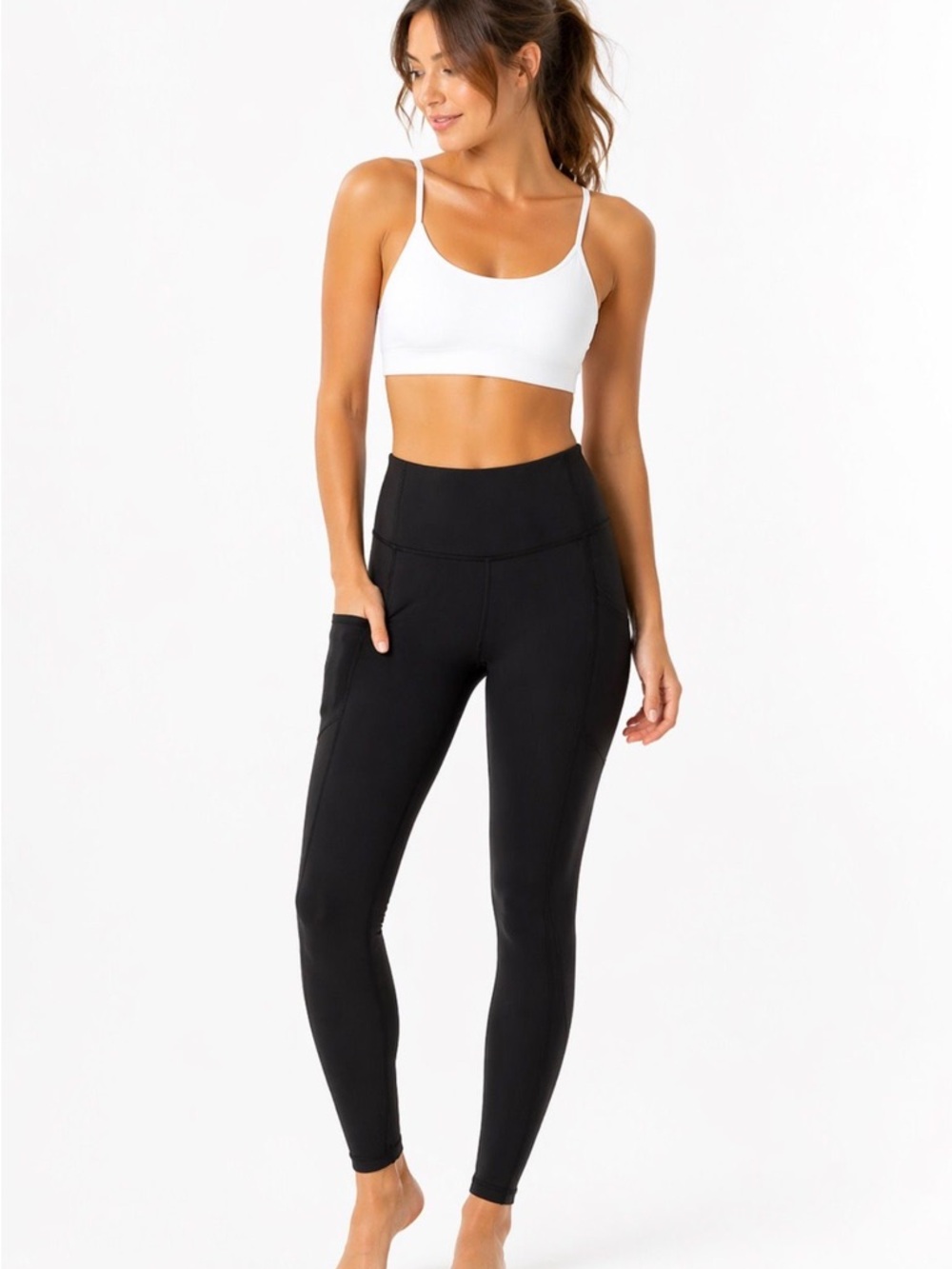 PINK Victoria's Secret Black High-Waist Active Leggings